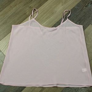Banan Republic See Through Pink Tank Top Female